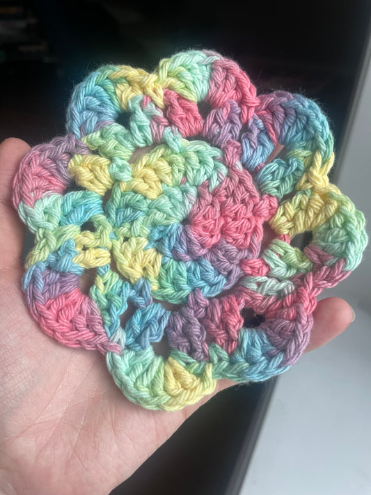 Handcrafted Crochet Flower Coasters | Unique Home Decor